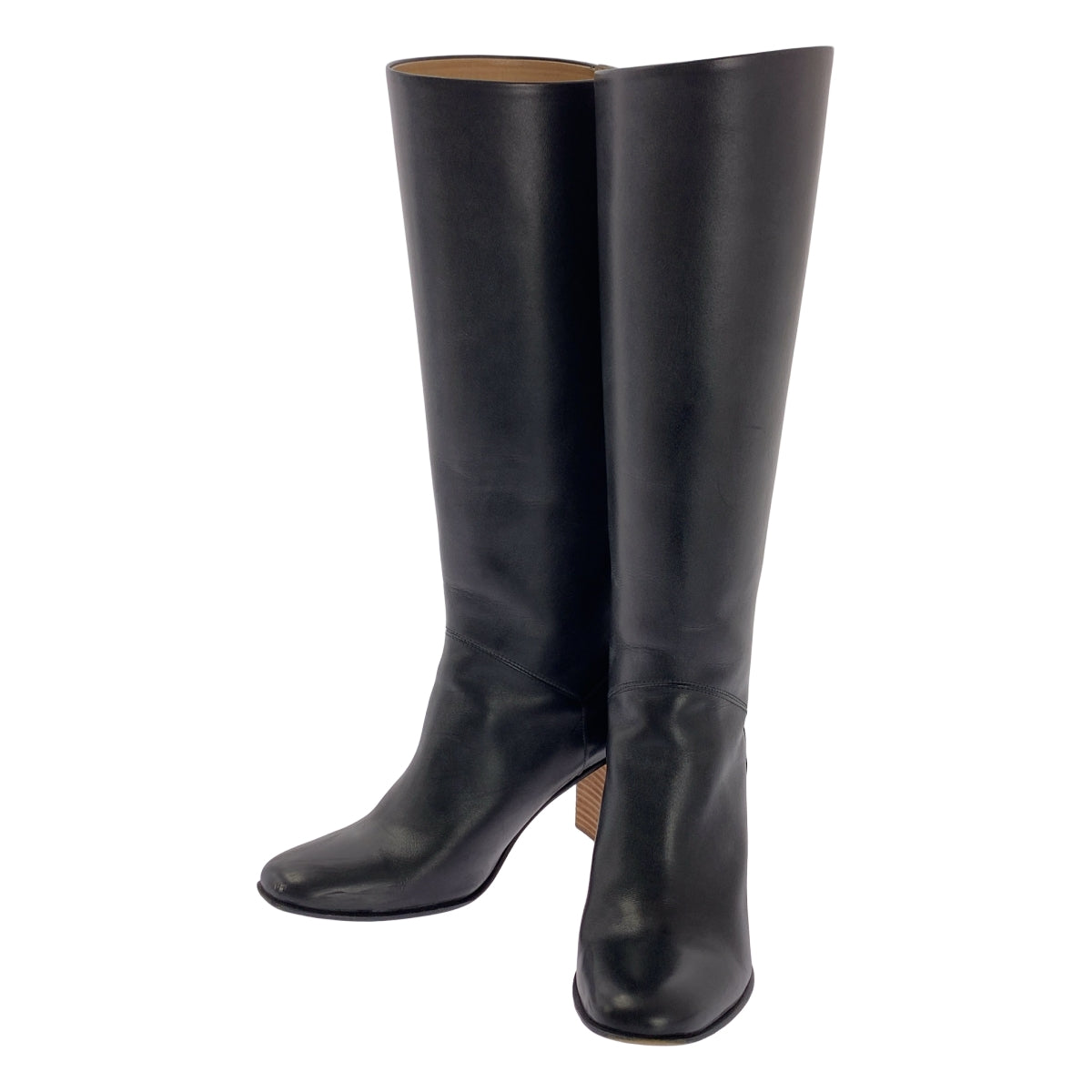 [狀況極佳] HERMES | DAPHNE | 皮長靴 | 尺寸 37 1/2 | 黑色 | 女款