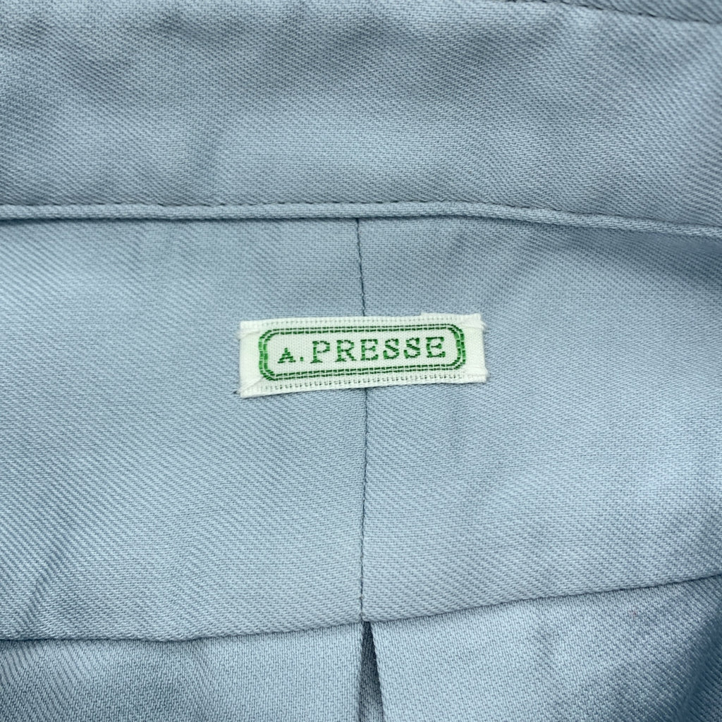 A.PRESSE / 아프레세 | 2025SS | Double Weave Twill Regular Collar Shirt / 레귤러 컬러 오버 셔츠 | 1 | 남성