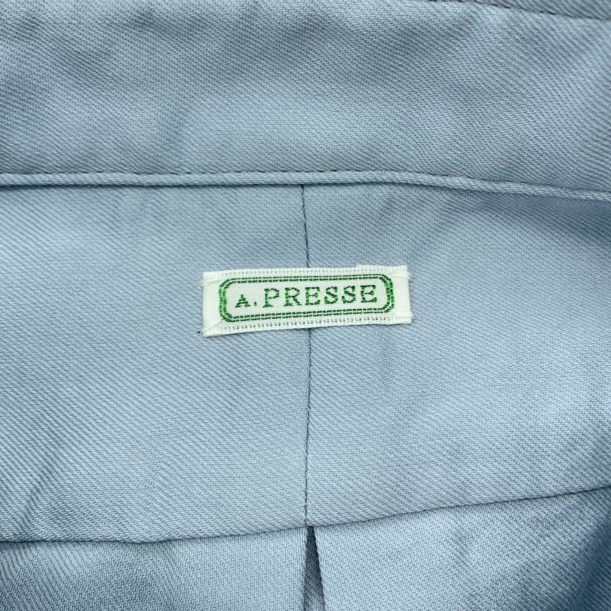 A.PRESSE / 아프레세 | 2025SS | Double Weave Twill Regular Collar Shirt / 레귤러 컬러 오버 셔츠 | 1 | 남성