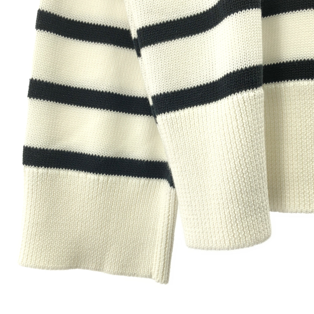 MUSE de Deuxieme Classe / ミューズドゥーズィーエムクラス | 2022SS | コットン クルーネック ボーダー ニット | F | レディース