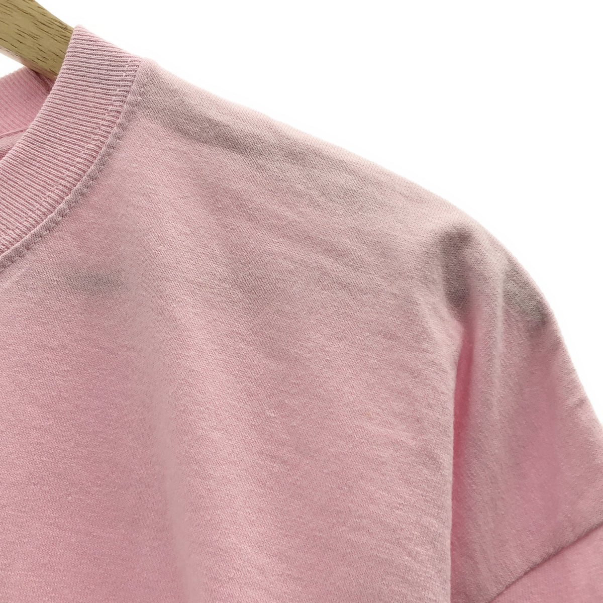 [新品] guernika | 後背刺繡標誌印花長袖T卹，男女通用 | XL | 粉紅色 | 男款