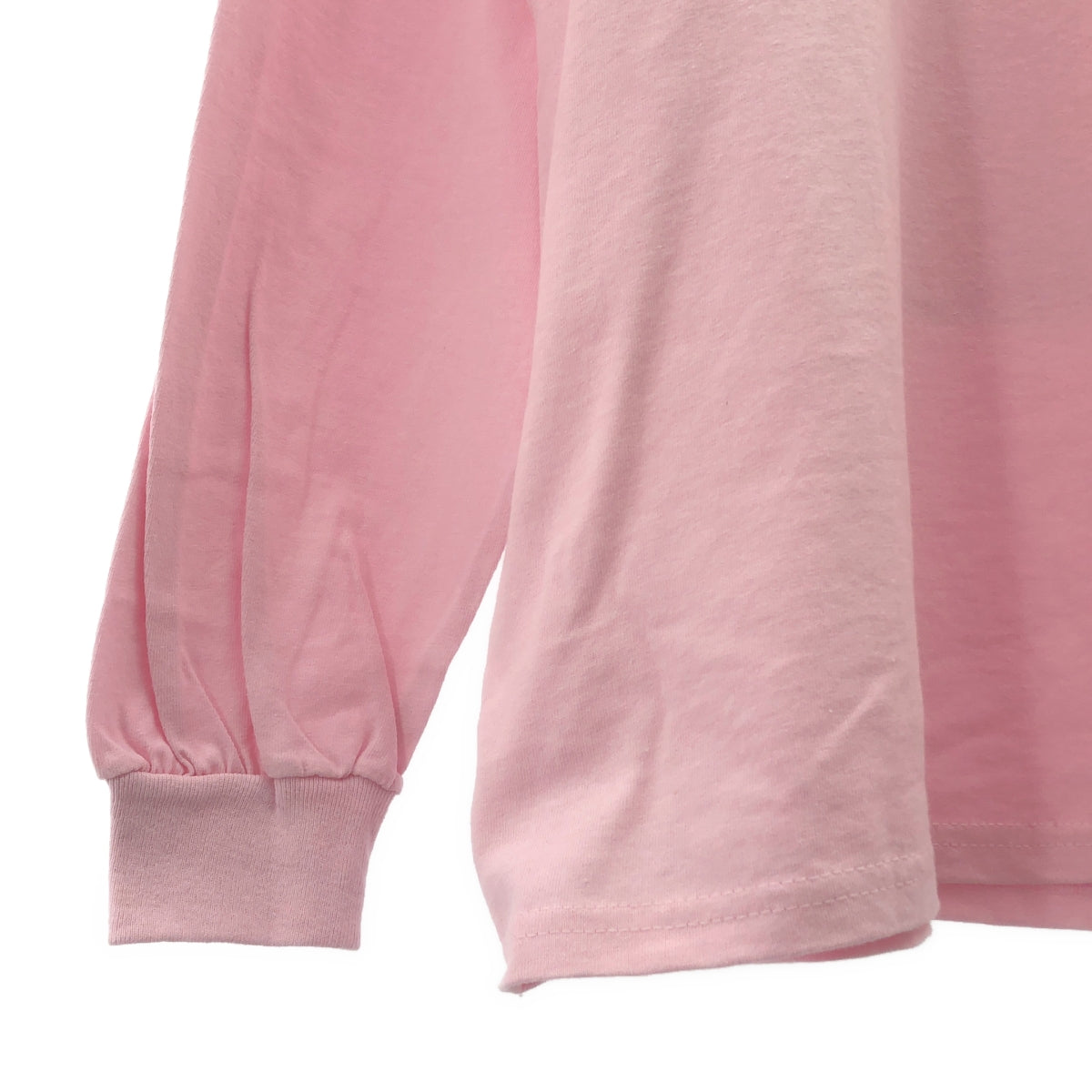 [新品] guernika | 後背刺繡標誌印花長袖T卹，男女通用 | XL | 粉紅色 | 男款