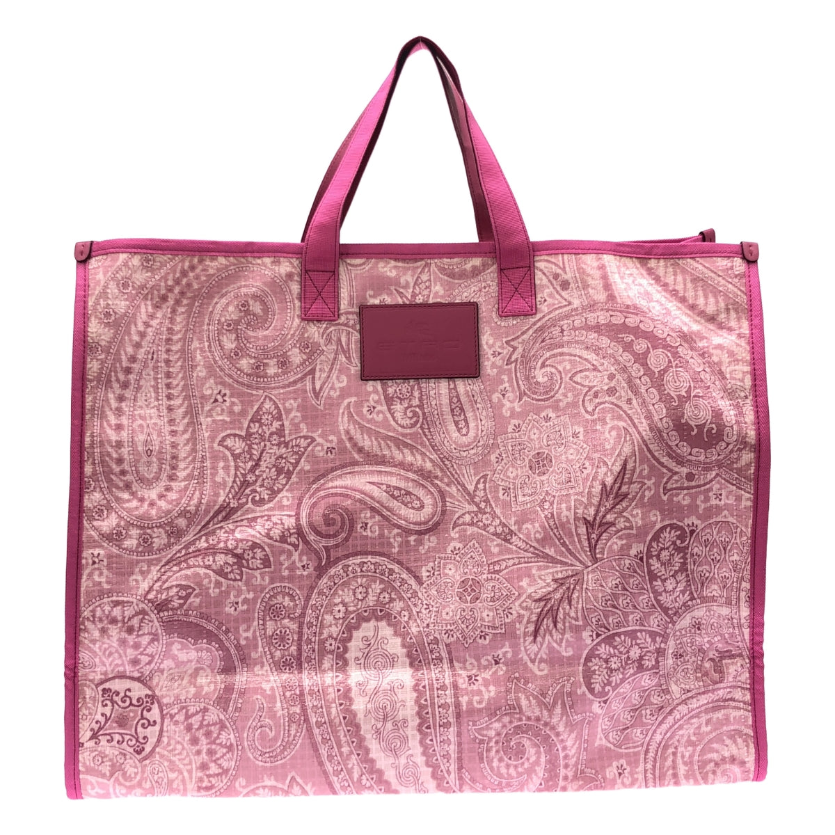 ETRO | 2022SS | PVC Paisley pattern shopping bag large tote bag |
