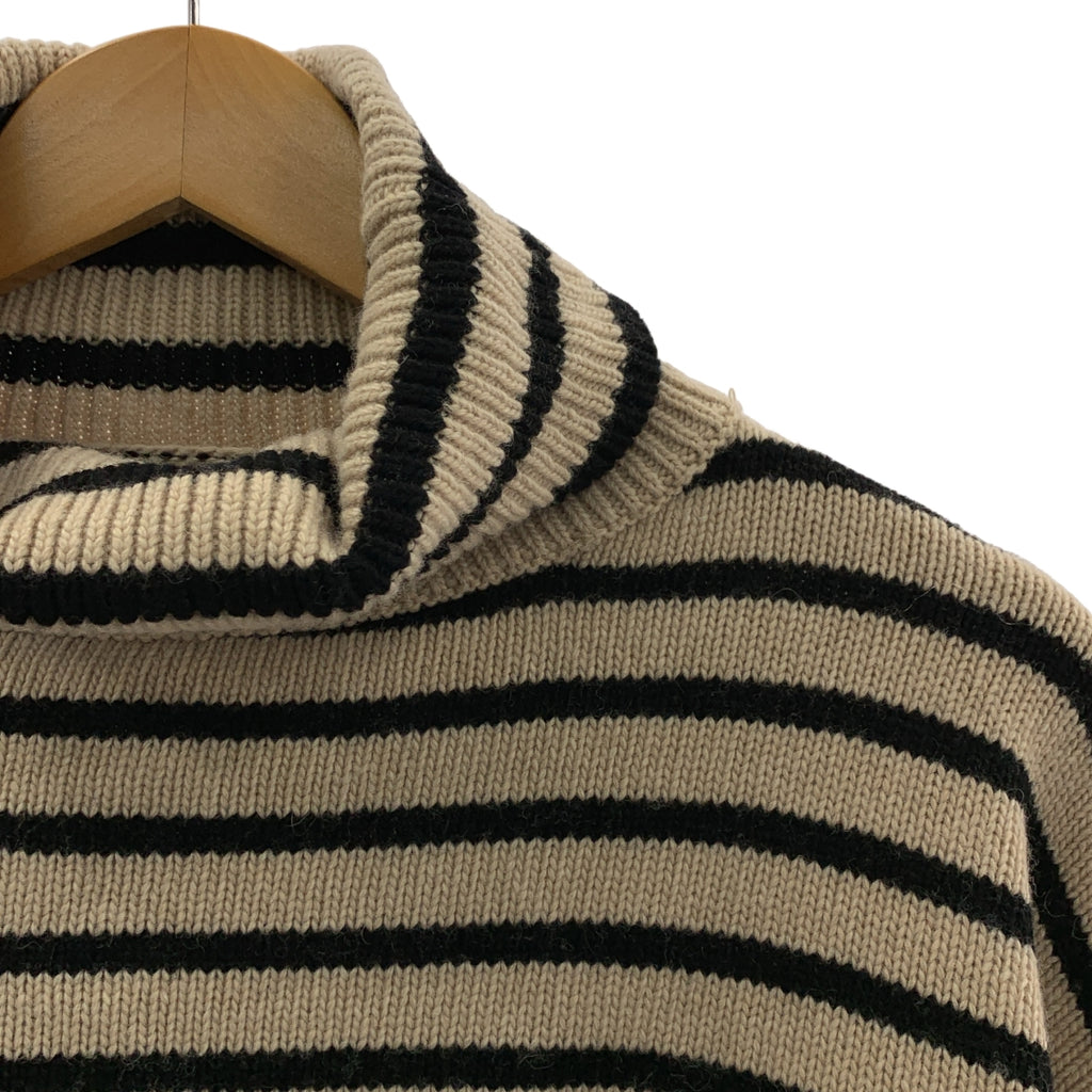 The Frankie Shop / フランキーショップ | ウール混 ボーダー タートルネック クロップドニット | M/L | レディース