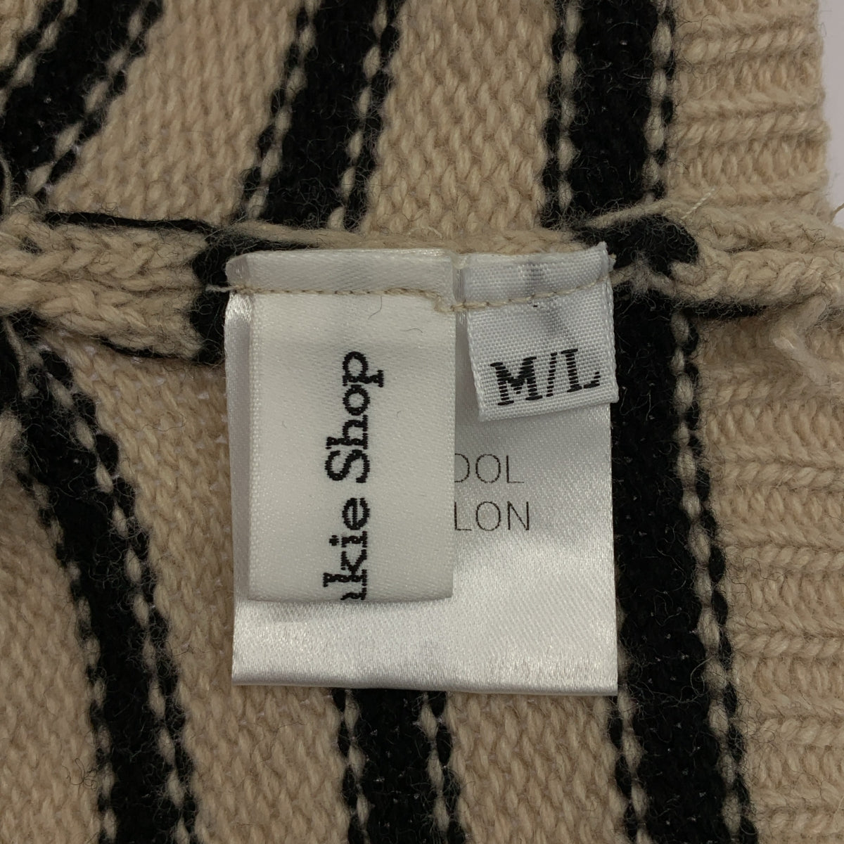 The Frankie Shop / フランキーショップ | ウール混 ボーダー タートルネック クロップドニット | M/L | レディース