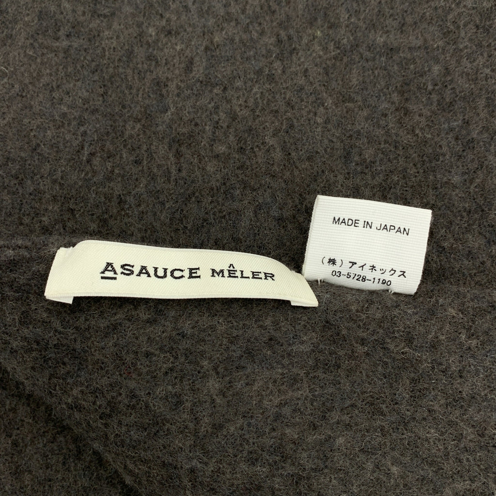 ASAUCE MELER / アソース メレ | ウール フリンジ 大判 ストール |