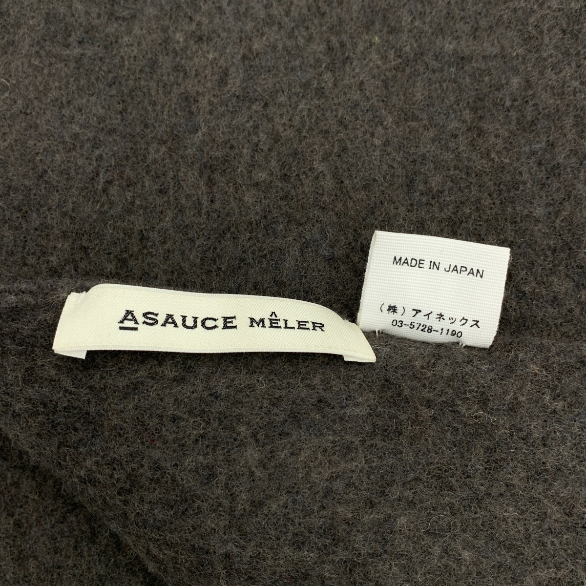 ASAUCE MELER / アソース メレ | ウール フリンジ 大判 ストール |