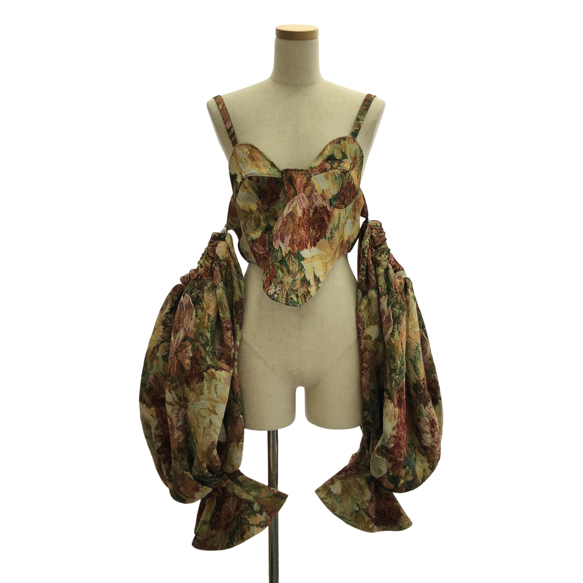 [狀況良好] VIVIANO | 2023AW | 花卉哥白林寬袖上衣 / 可拆式袖子 | S | 多色 | 女款