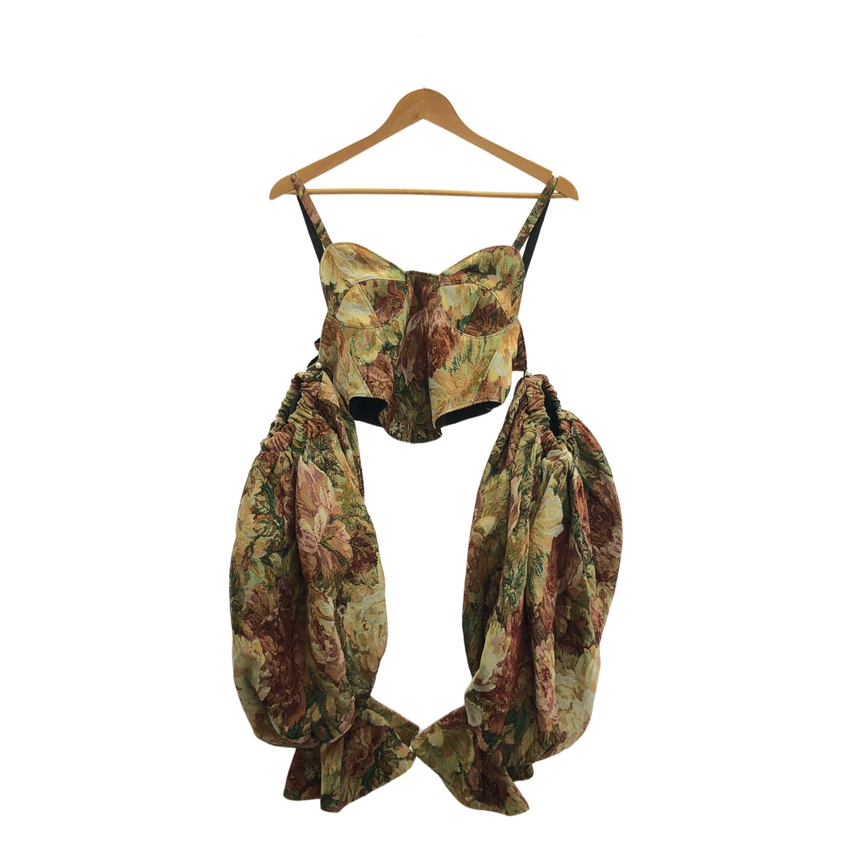 [狀況良好] VIVIANO | 2023AW | 花卉哥白林寬袖上衣 / 可拆式袖子 | S | 多色 | 女款