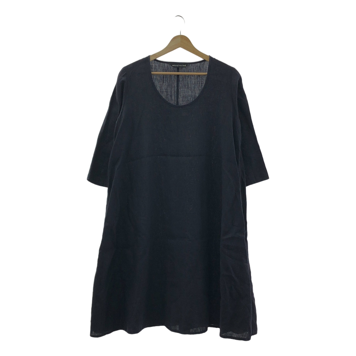 mizuiroind / Mizuiroind | 亞麻長裙 | F | 深海軍藍 | 女款