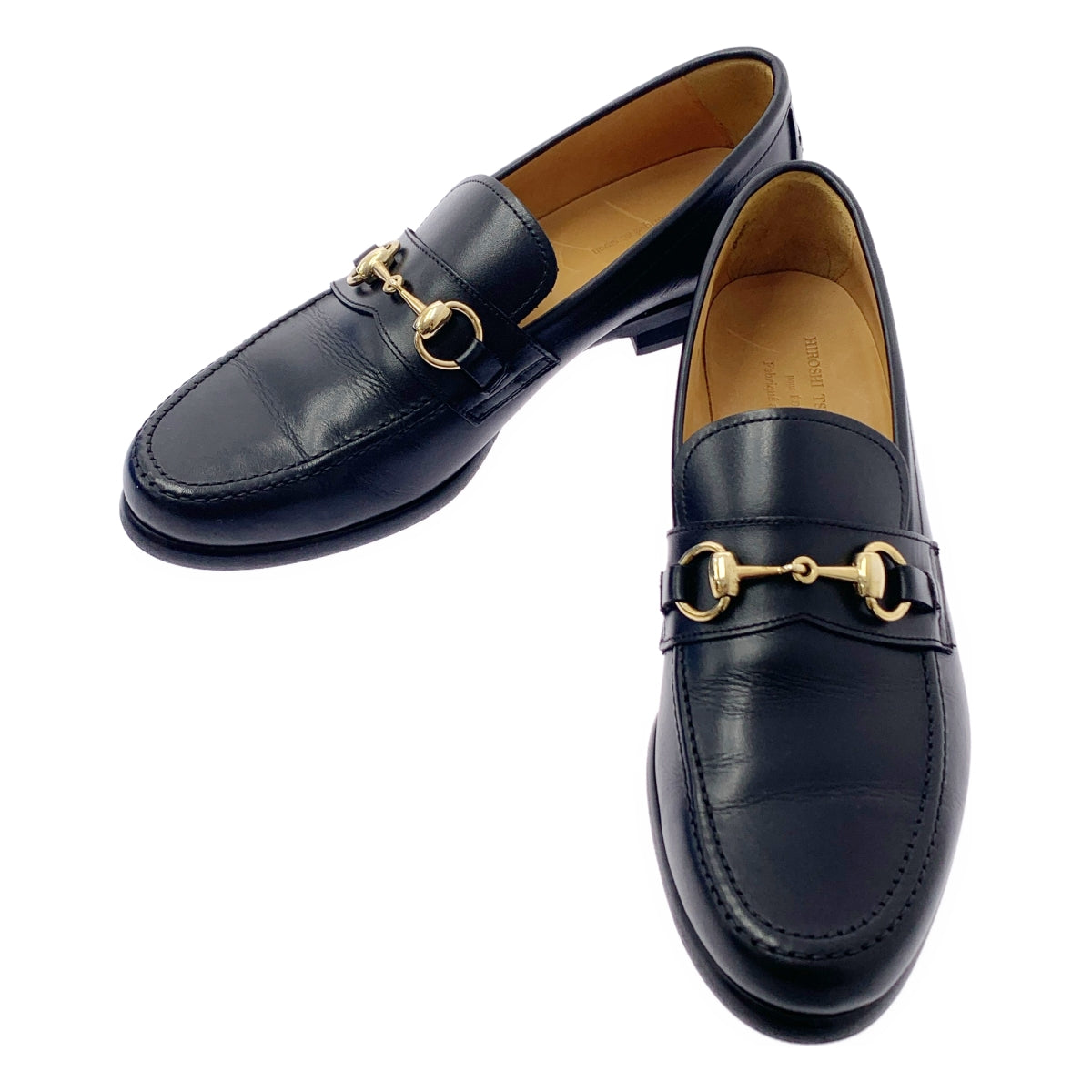 [狀況良好] HIROSHI TSUBOUCHI | EDIFICE 獨家皮革樂福鞋 | 7 碼 | 黑色/金色 | 男款