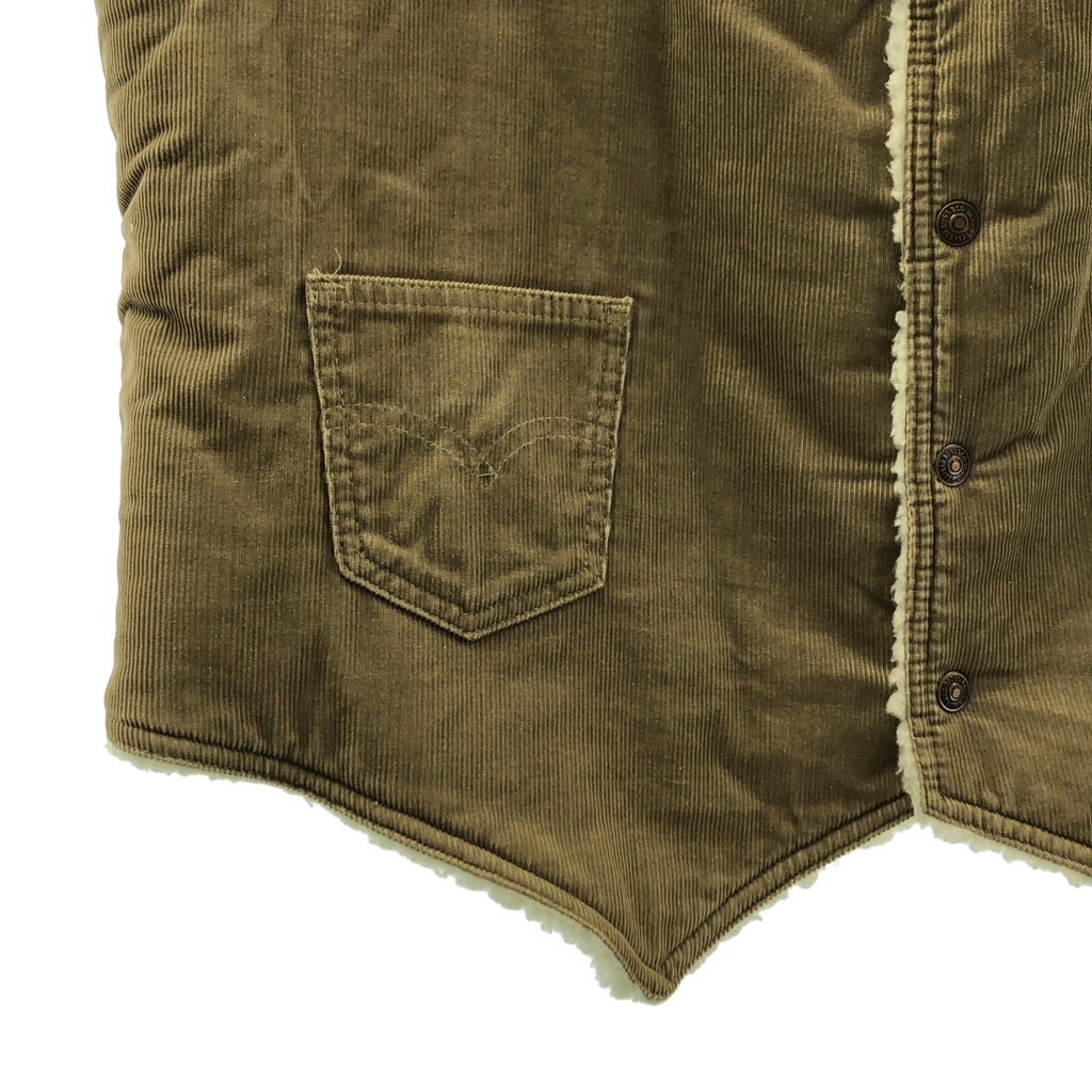 Levi's / 리바이스 | 1970s | vintage / 빈티지 코듀로이 보아 베스트 | XL | 남성