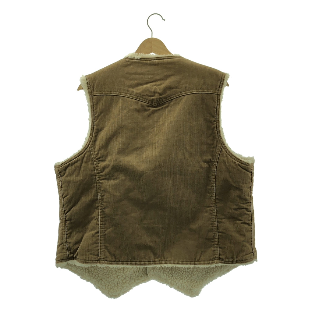 Levi's / 리바이스 | 1970s | vintage / 빈티지 코듀로이 보아 베스트 | XL | 남성