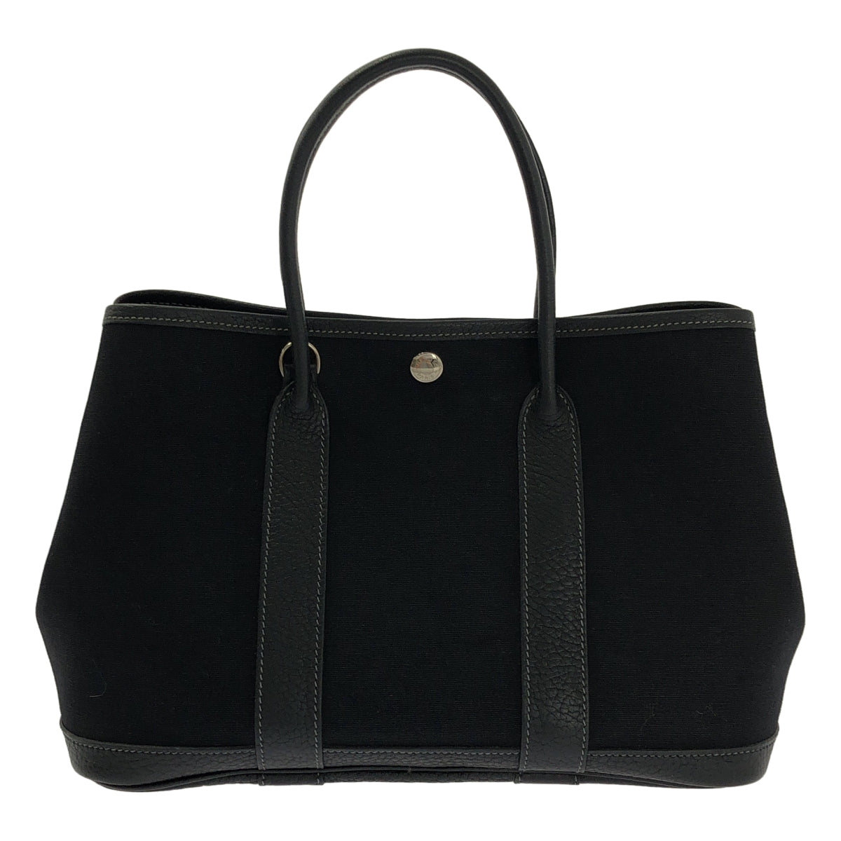 【미품】 HERMES / 헤르메스 | 가든 파티 TPM 트와르 오피쉐 가죽 토트 백 / I 각인 | 블랙 | 여성