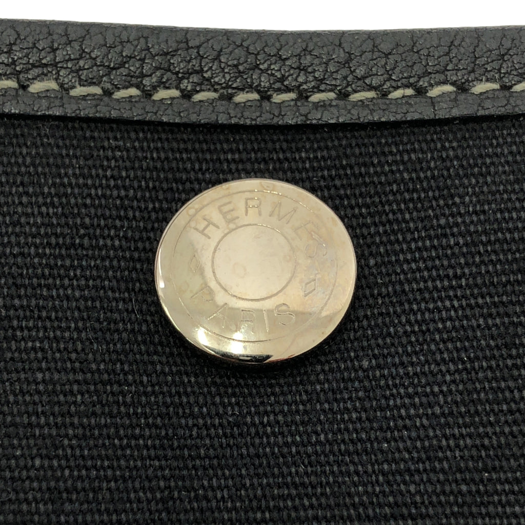【美品】  HERMES / エルメス | ガーデンパーティ TPMトワルオフィシェ レザー トートバッグ / I刻印 | ブラック | レディース