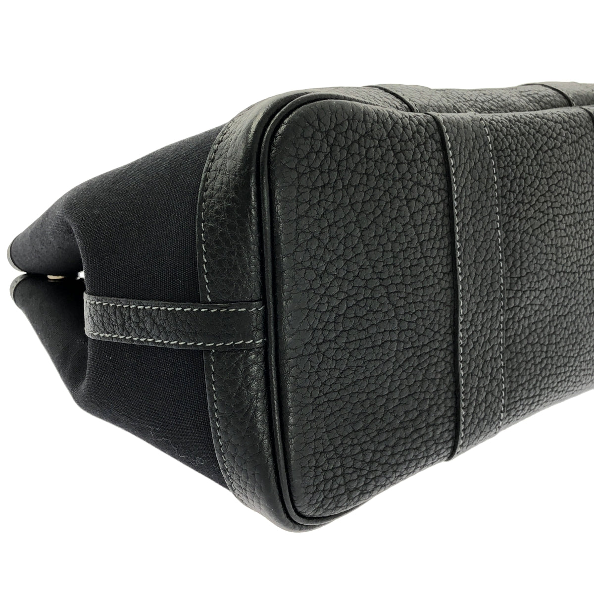 【美品】  HERMES / エルメス | ガーデンパーティ TPMトワルオフィシェ レザー トートバッグ / I刻印 | ブラック | レディース