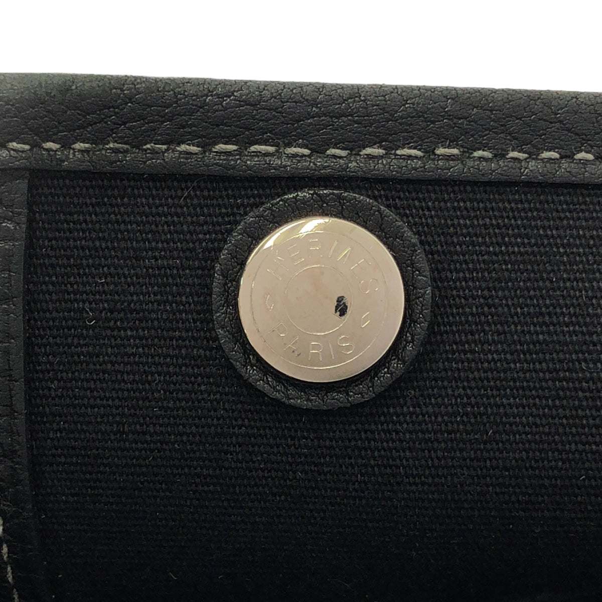 【美品】  HERMES / エルメス | ガーデンパーティ TPMトワルオフィシェ レザー トートバッグ / I刻印 | ブラック | レディース