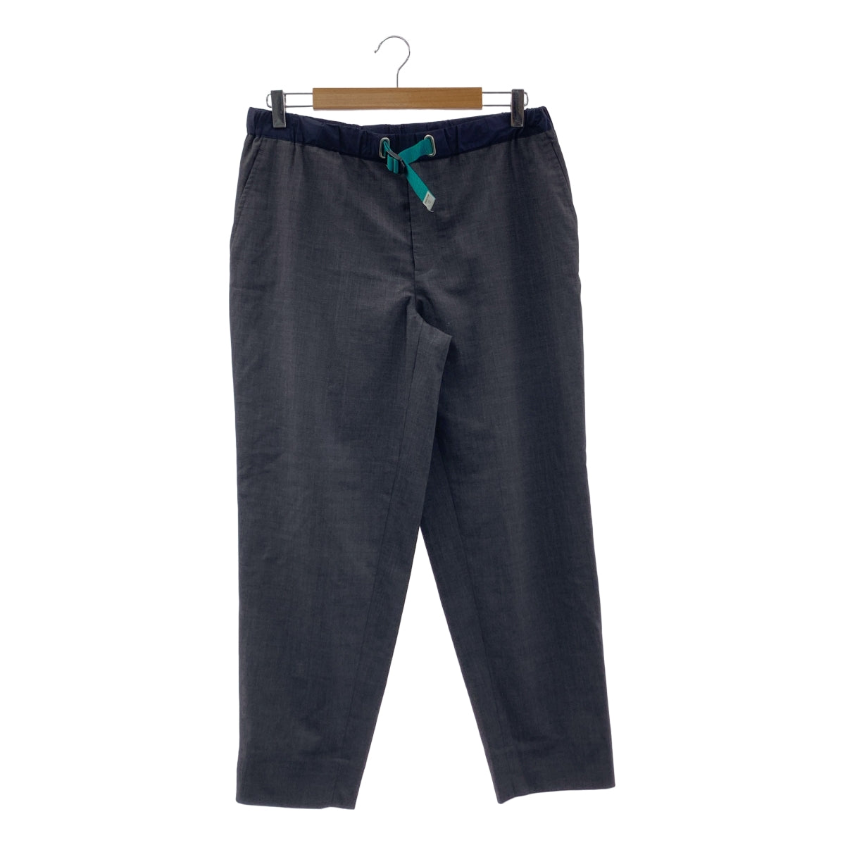 kolor BEACON / 컬러 비콘 | 트로피컬 울 벨티드 팬츠 | 3 | 차콜 그레이 | 남성