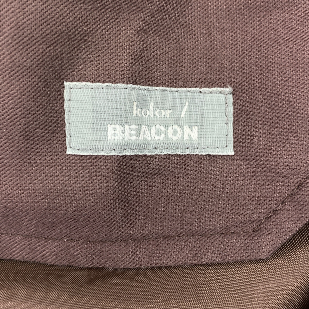 kolor BEACON / 컬러 비콘 | 트로피컬 울 벨티드 팬츠 | 3 | 차콜 그레이 | 남성