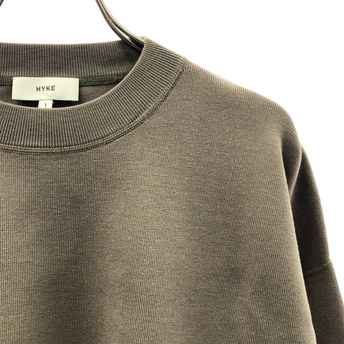 HYKE / 하이크 | CREWNECK SWEATER 실크 혼합 크루넥 니트 | 1 | 여성