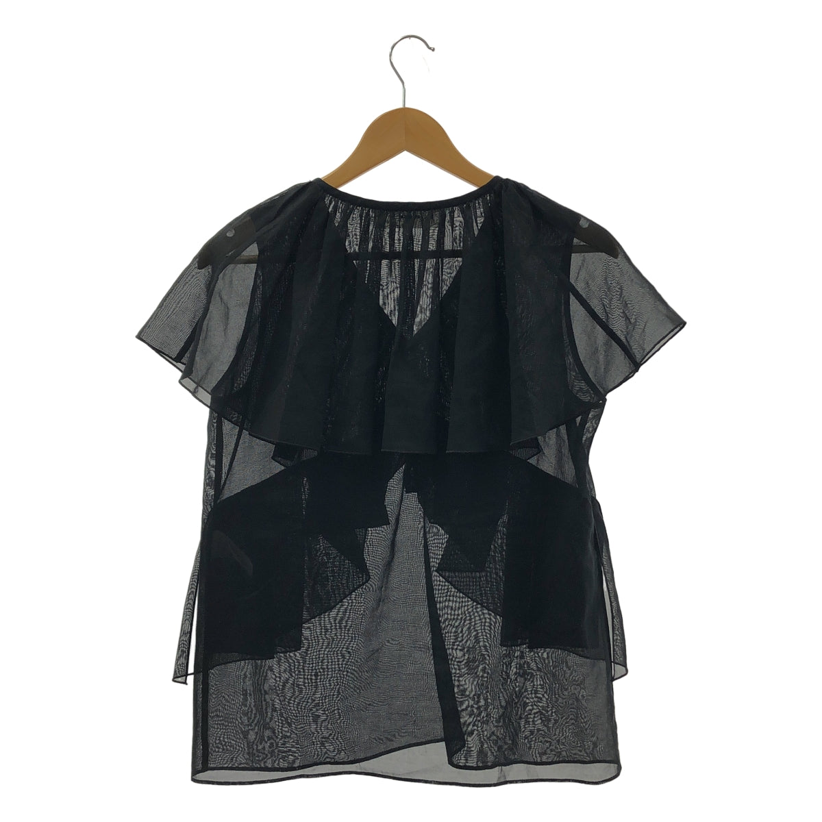 CYCLAS / 시클라스 | 코튼 시어 프릴 블라우스 | F | 여성