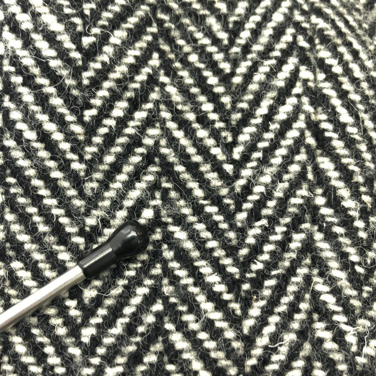 JUNYA WATANABE COMME des GARCONS / 渡邊淳也 |公元 1996 年 | 90 年代花呢人字紋捲褲 |中號 |黑/白|女性的