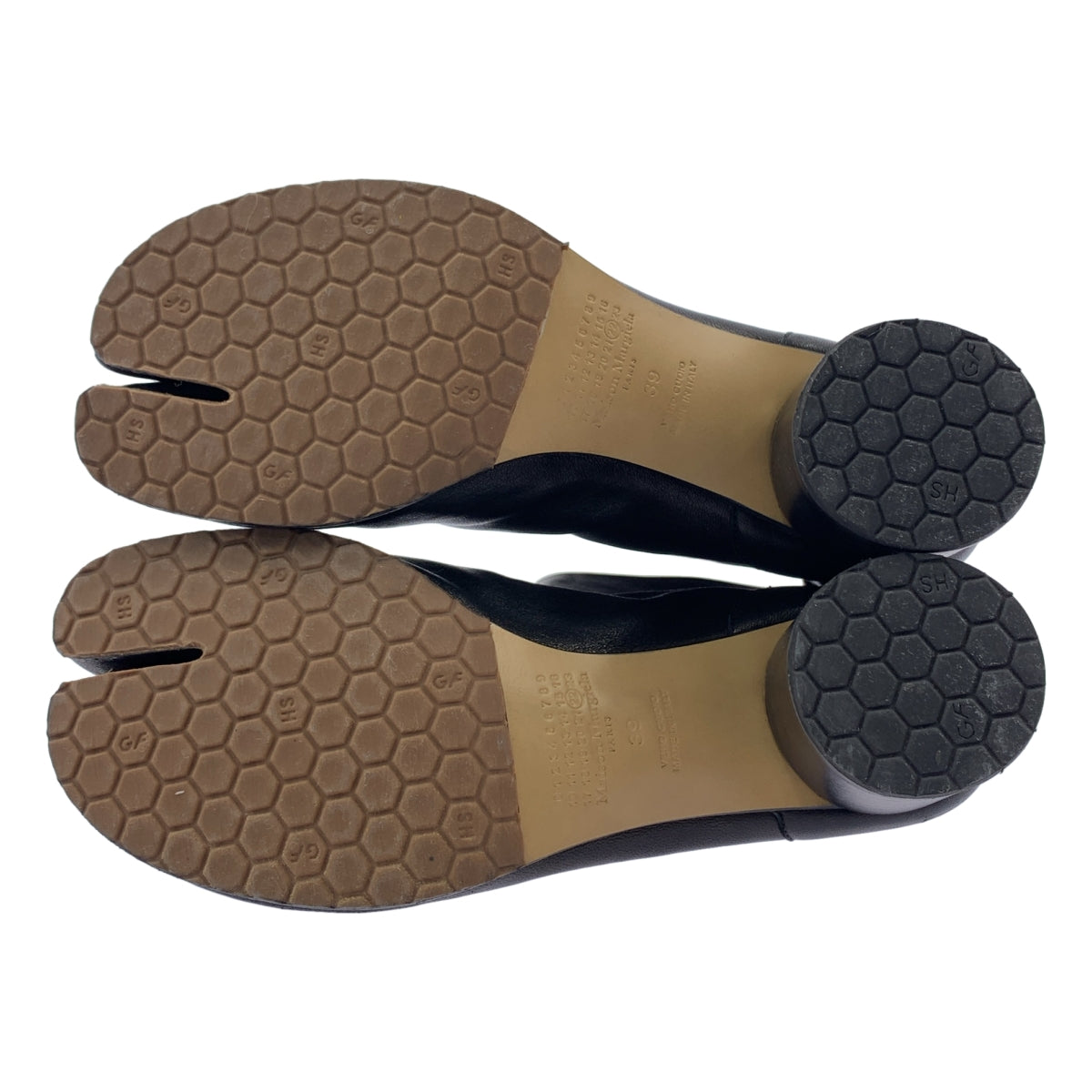Maison Margiela | Tabi 踝靴 H60 皮革 Tabi 踝靴，6 公分鞋跟 | 尺寸 39 | 女款