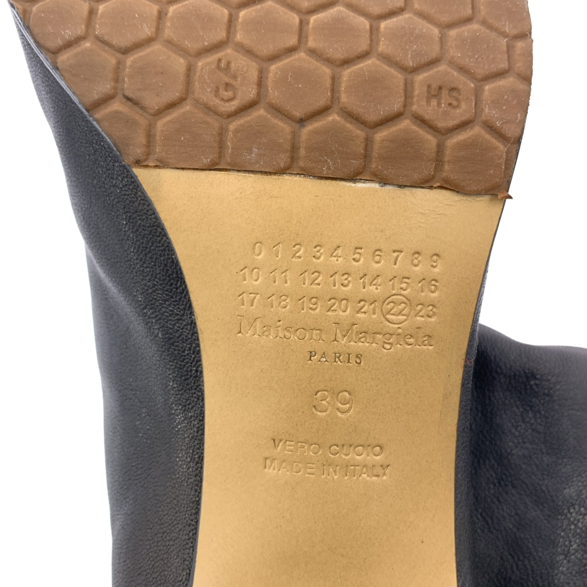 Maison Margiela | Tabi 踝靴 H60 皮革 Tabi 踝靴，6 公分鞋跟 | 尺寸 39 | 女款