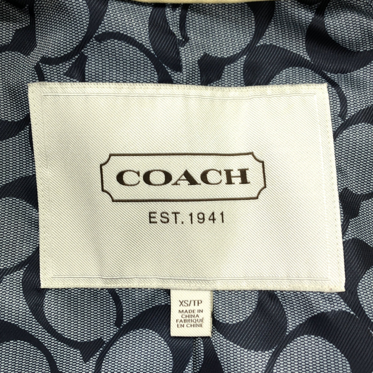 COACH | 雙排扣風衣 | XS | 米色 | 女款
