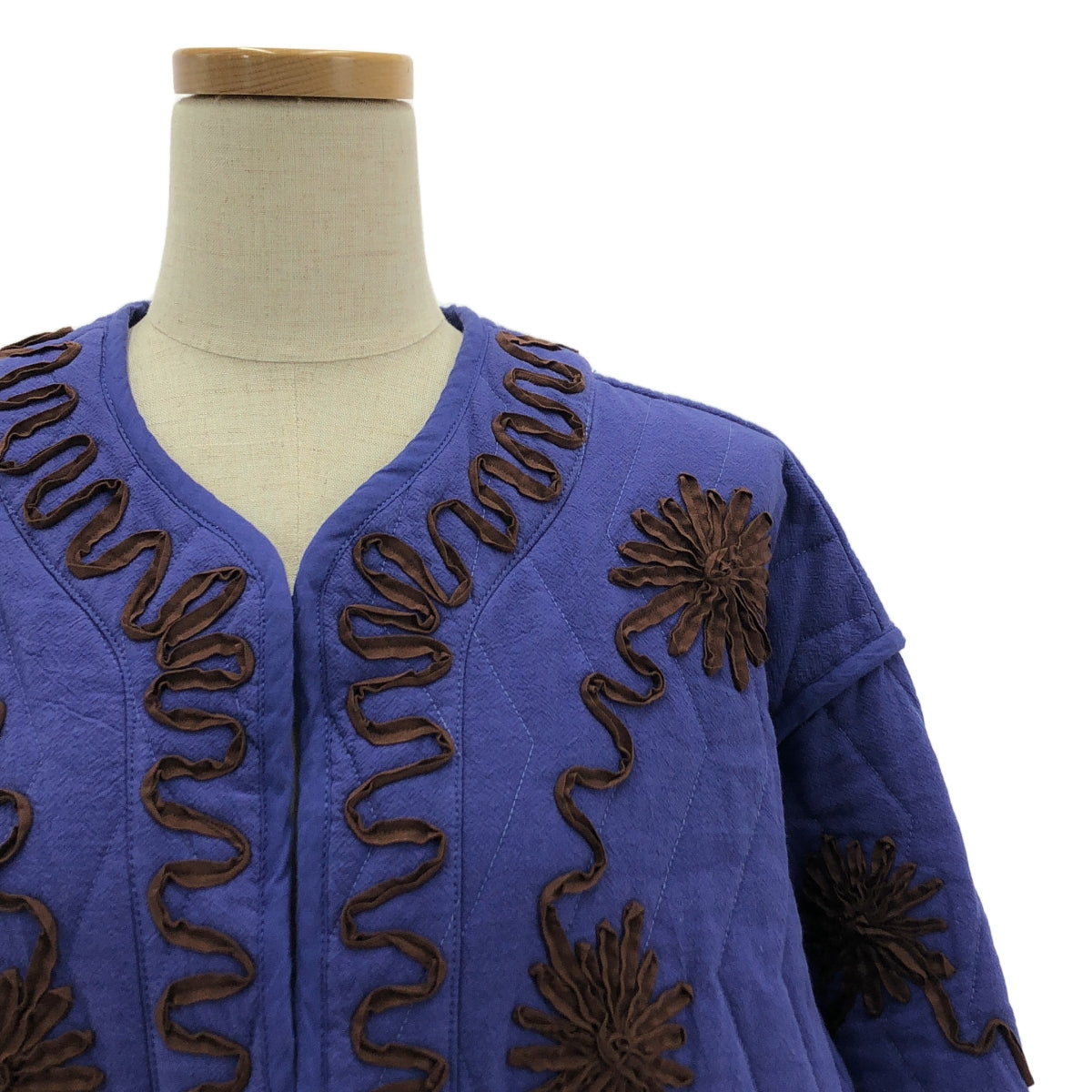 薩拉瑪麗卡 / 薩拉瑪麗卡 | DEEPIKA TAPE EMB JACKET 刺繡絎縫夾克 | F |紫色/棕色|女性的