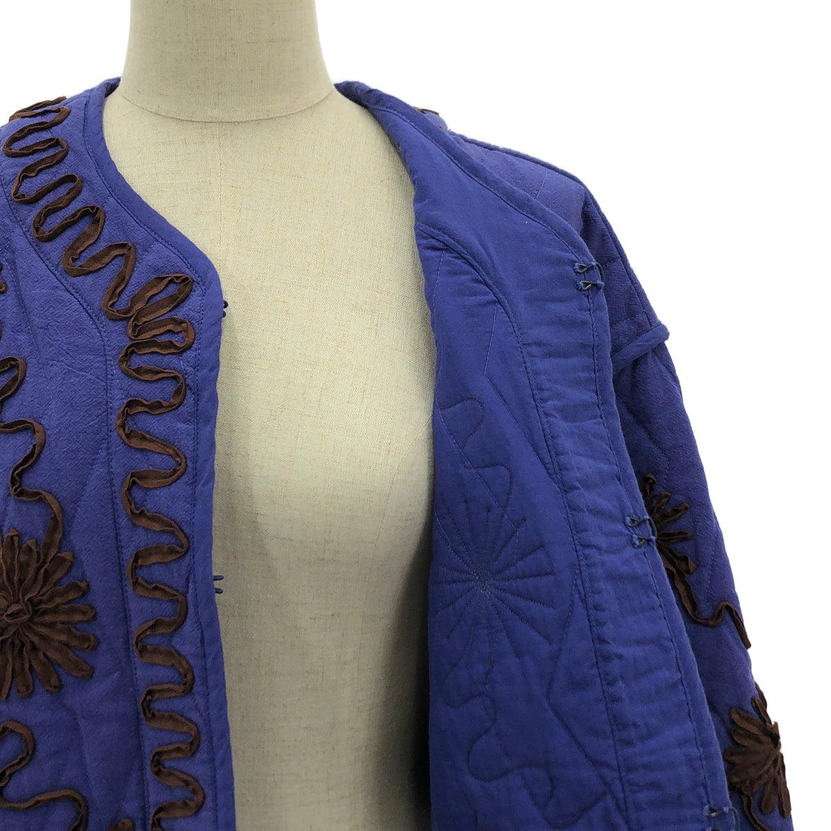 薩拉瑪麗卡 / 薩拉瑪麗卡 | DEEPIKA TAPE EMB JACKET 刺繡絎縫夾克 | F |紫色/棕色|女性的