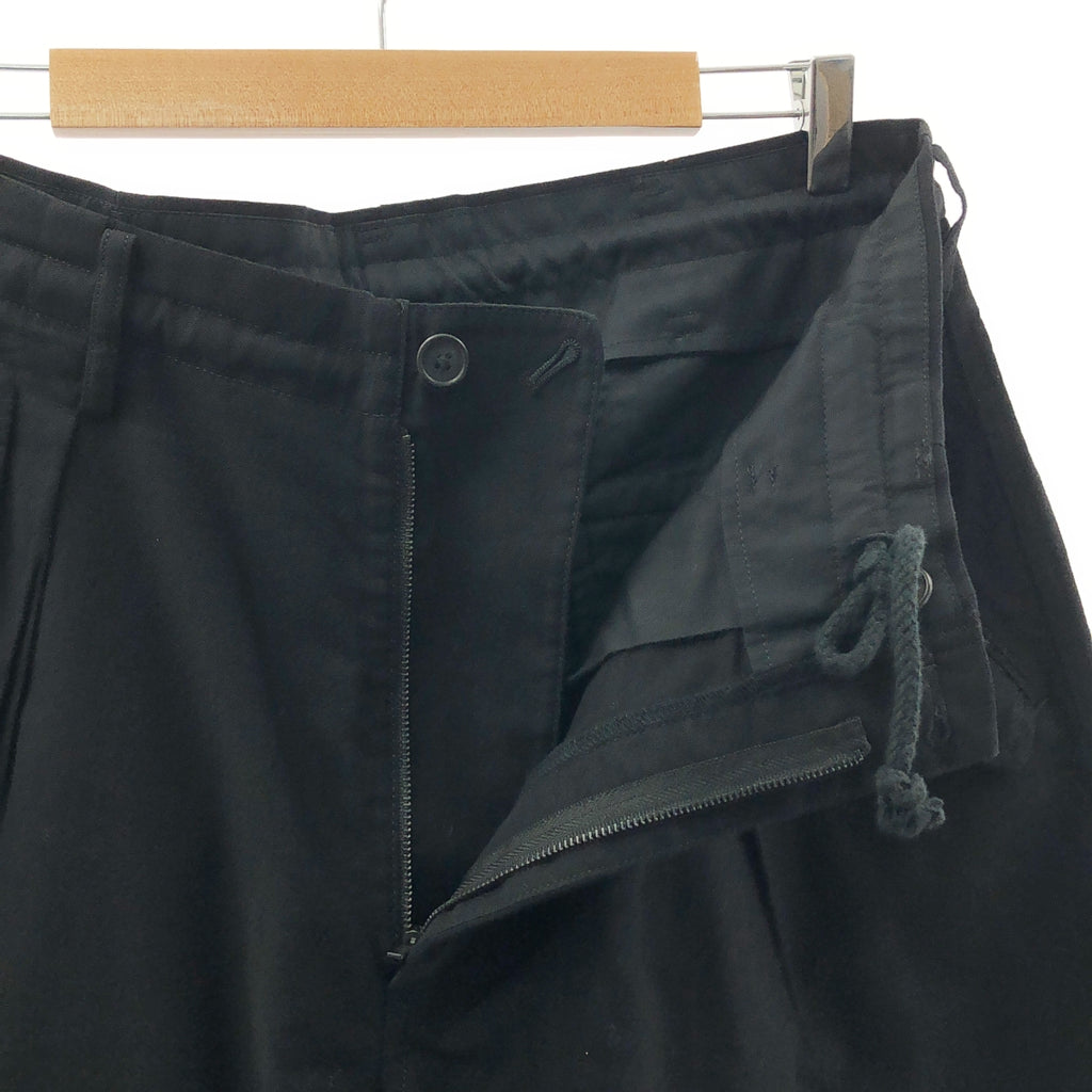 YOHJI YAMAMOTO POUR HOMME / ヨウジヤマモトプールオム | 2024SS | WIDE 1 TUCK PANTS / ドローストリング タック ワイド スラックス パンツ | 2 | メンズ