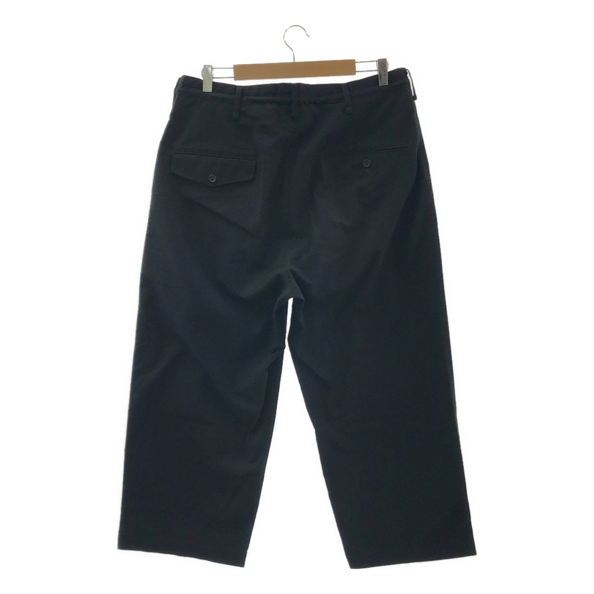 YOHJI YAMAMOTO POUR HOMME / ヨウジヤマモトプールオム | 2024SS | WIDE 1 TUCK PANTS / ドローストリング タック ワイド スラックス パンツ | 2 | メンズ