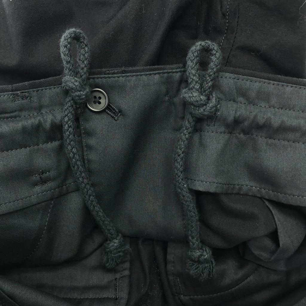 YOHJI YAMAMOTO POUR HOMME / ヨウジヤマモトプールオム | 2024SS | WIDE 1 TUCK PANTS / ドローストリング タック ワイド スラックス パンツ | 2 | メンズ