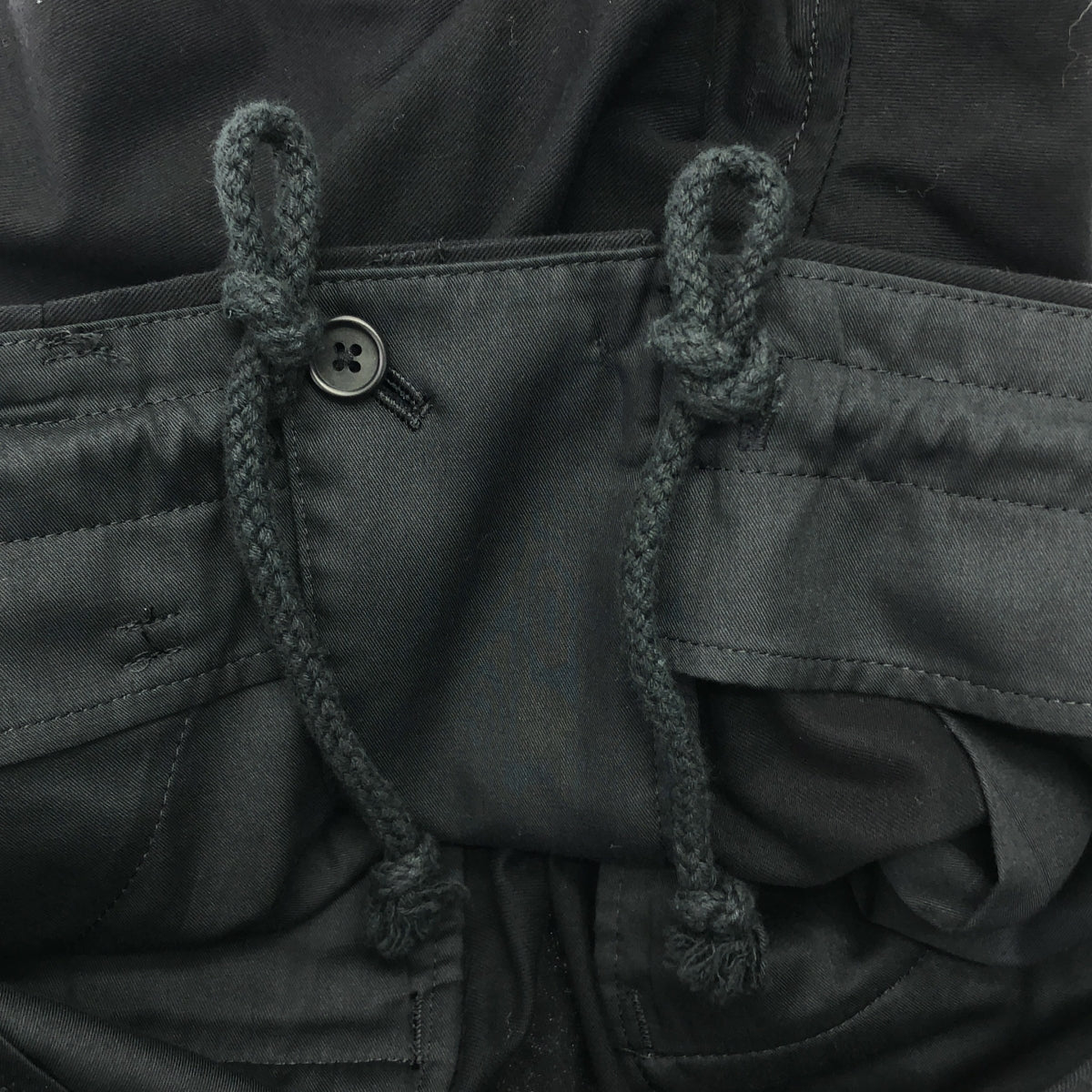 YOHJI YAMAMOTO POUR HOMME / ヨウジヤマモトプールオム | 2024SS | WIDE 1 TUCK PANTS / ドローストリング タック ワイド スラックス パンツ | 2 | メンズ
