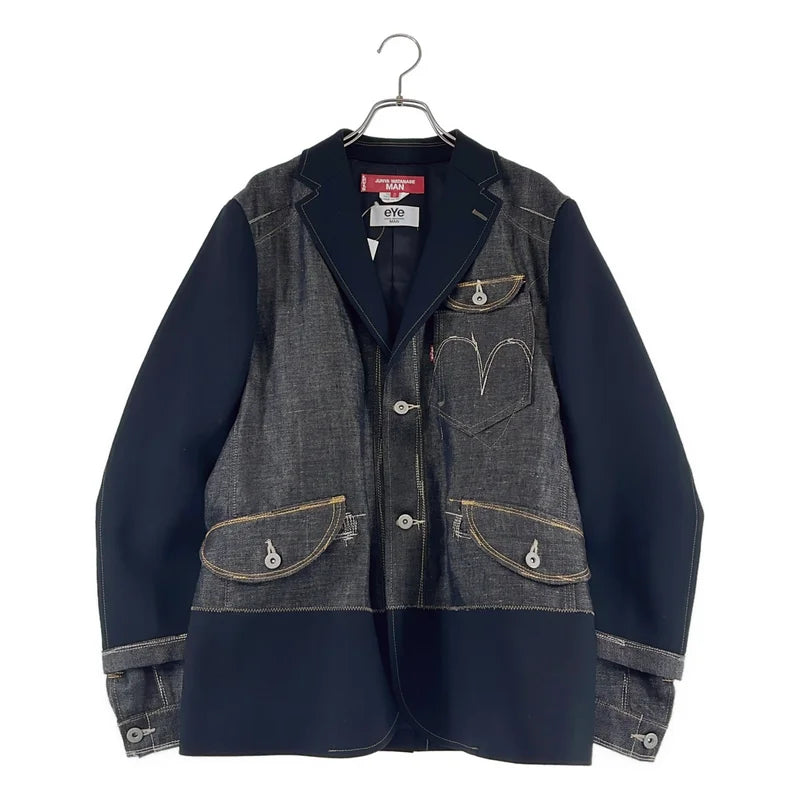 JUNYA WATANABE MAN / ジュンヤワタナベマン | 2025AW | ×Levi's / デニム 切替 テーラードジャケット | S | メンズ