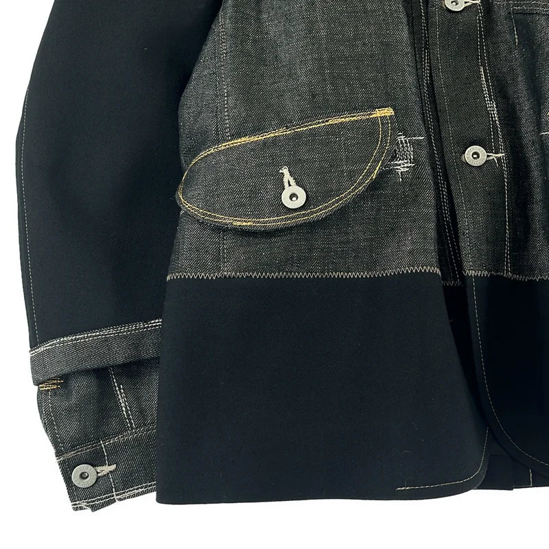 JUNYA WATANABE MAN / ジュンヤワタナベマン | 2025AW | ×Levi's / デニム 切替 テーラードジャケット | S | メンズ