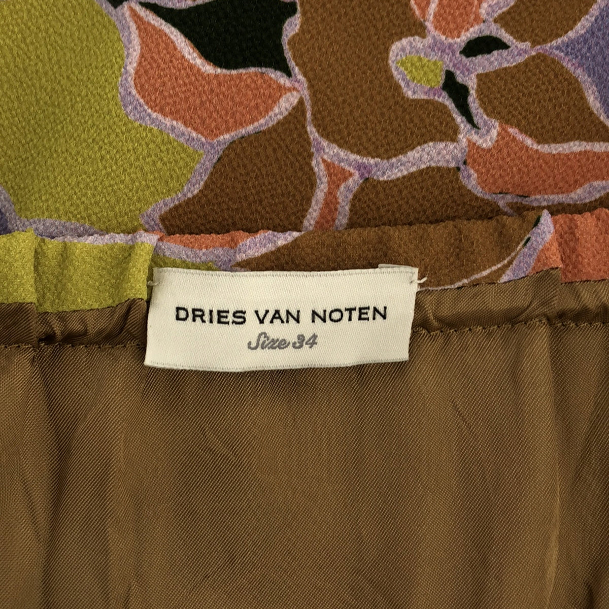 DRIES VAN NOTEN / 드리스 반 노텐 | 보타니컬 무늬 이지 스커트 | 34 | 멀티 컬러 | 여성