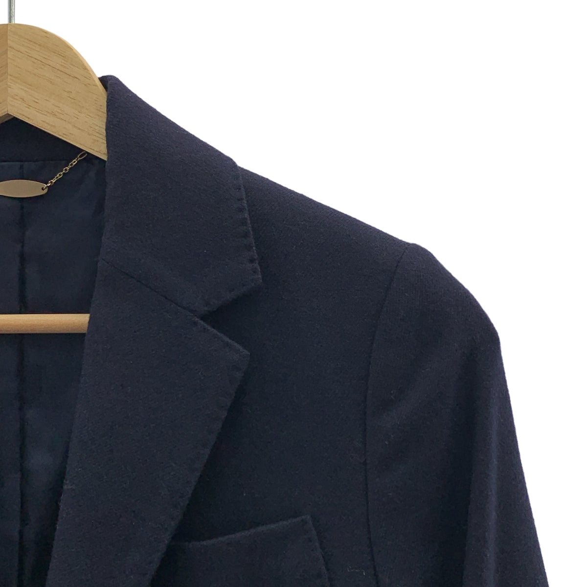 HELIOPOLE | x Loro Piana / 金色羈扣羊毛羊絨西裝外套 | 36碼 | 海軍藍 | 女款