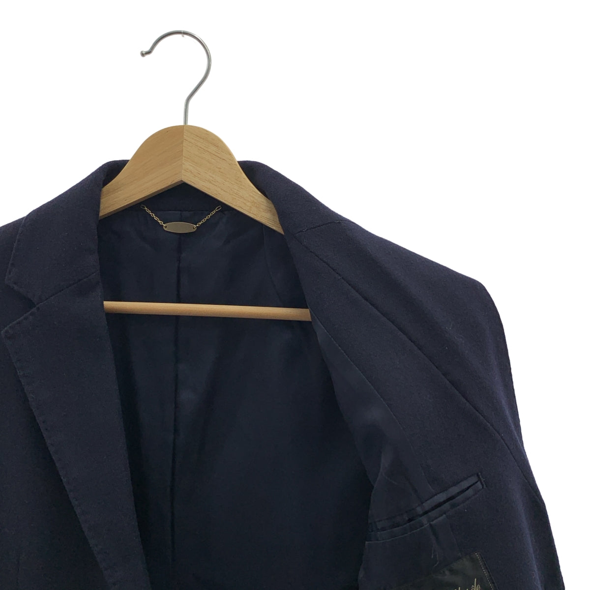 HELIOPOLE | x Loro Piana / 金色羈扣羊毛羊絨西裝外套 | 36碼 | 海軍藍 | 女款