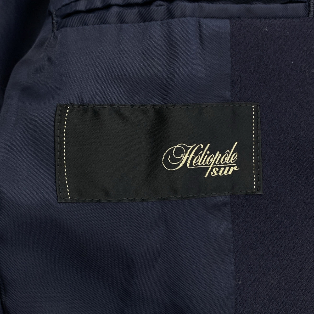 HELIOPOLE | x Loro Piana / 金色羈扣羊毛羊絨西裝外套 | 36碼 | 海軍藍 | 女款