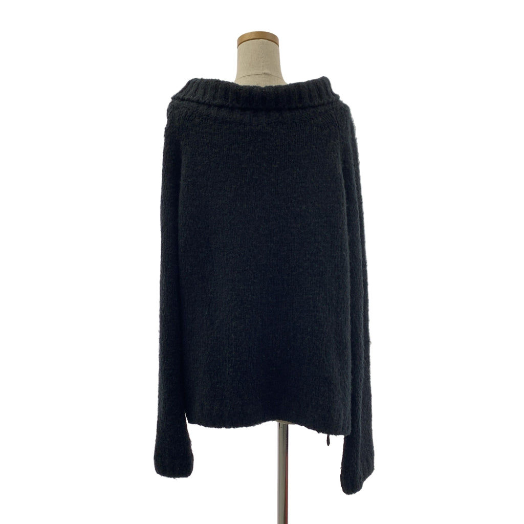 ANN DEMEULEMEESTER / 안두무르메스테르 | 본인기 테이프 가죽 오버사이즈 니트 | 38 |