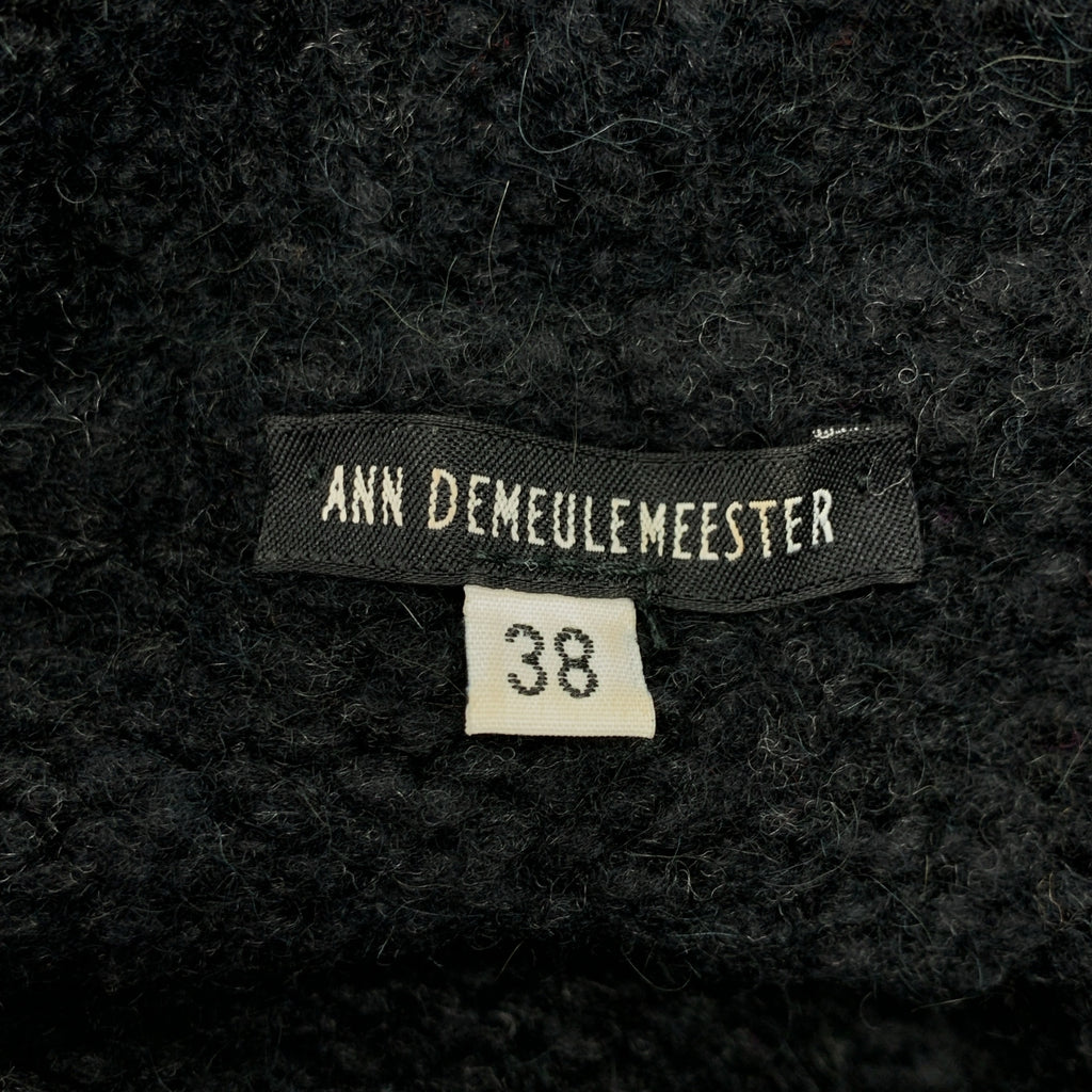 ANN DEMEULEMEESTER / 안두무르메스테르 | 본인기 테이프 가죽 오버사이즈 니트 | 38 |