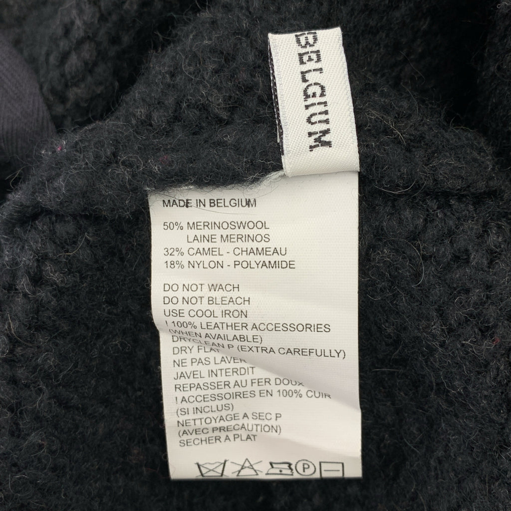 ANN DEMEULEMEESTER / 안두무르메스테르 | 본인기 테이프 가죽 오버사이즈 니트 | 38 |