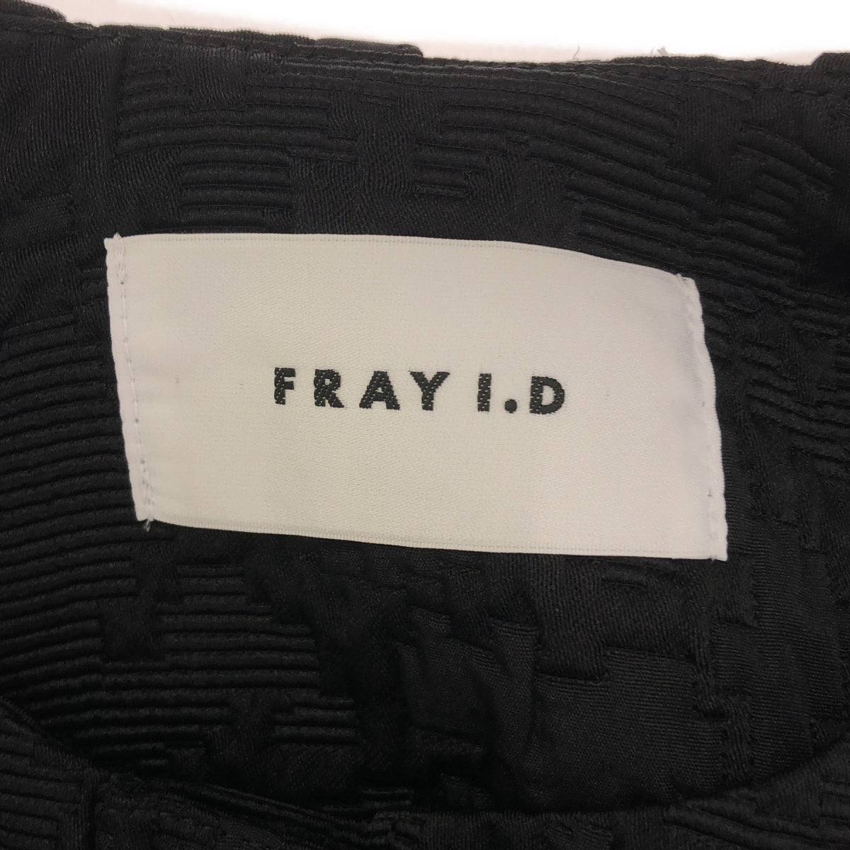 【미품】 FRAY ID / 프레이 아이디 | 재가드 퍼프 슬리브 블루존 재킷 | 1 | 블랙 | 여성