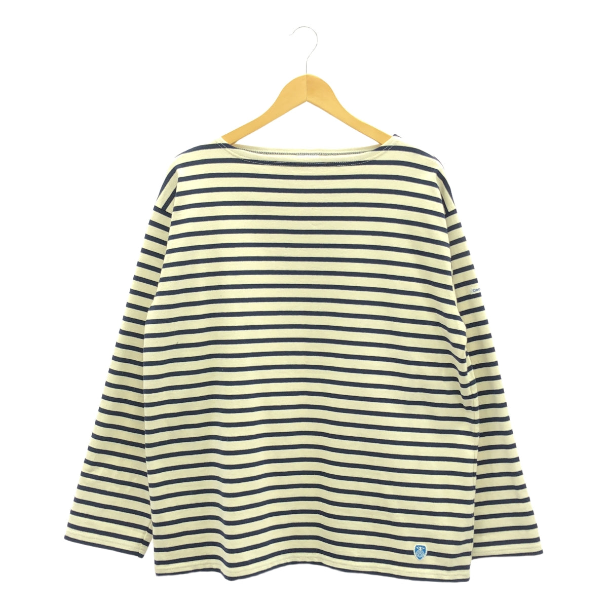 ORCIVAL / 奧奇瓦爾 |棉質條紋剪裁和縫紉 | 7 |海軍 |女性的