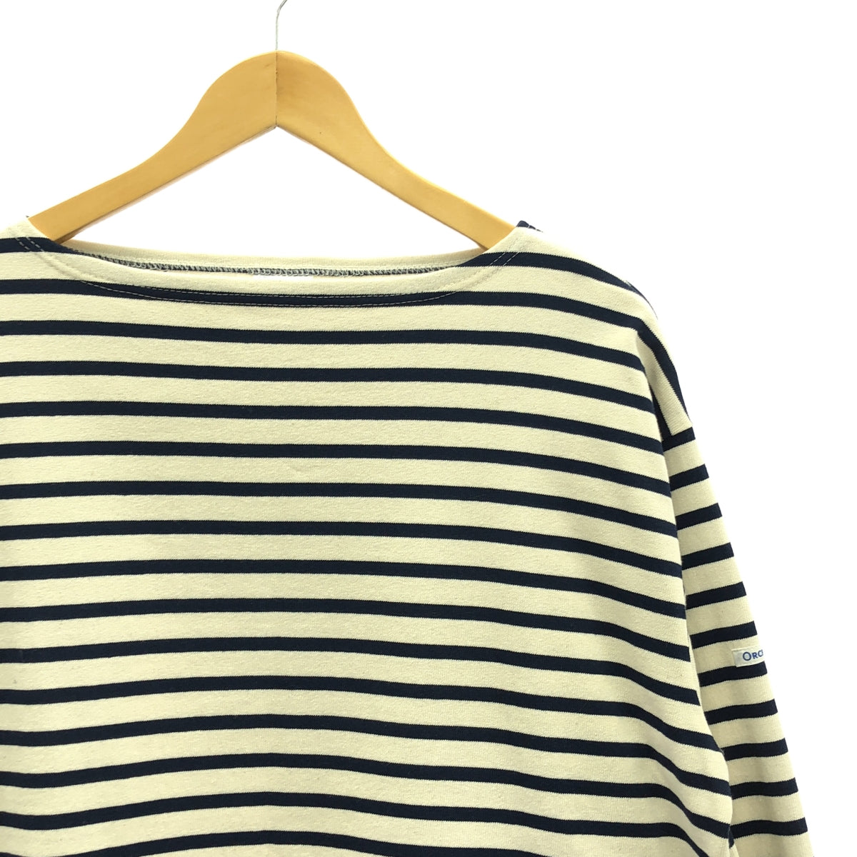 ORCIVAL / 奧奇瓦爾 |棉質條紋剪裁和縫紉 | 7 |海軍 |女性的