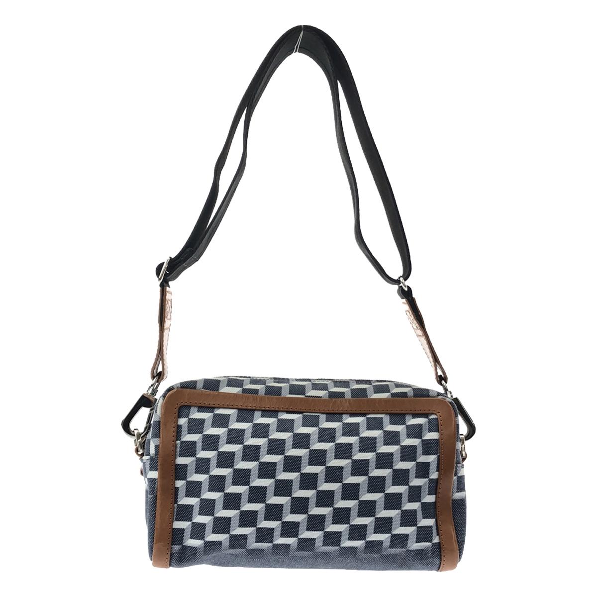 PIERRE HARDY | MAX CUBE BOX Camera Bag Shoulder Bag | Blue/Brown | Women's