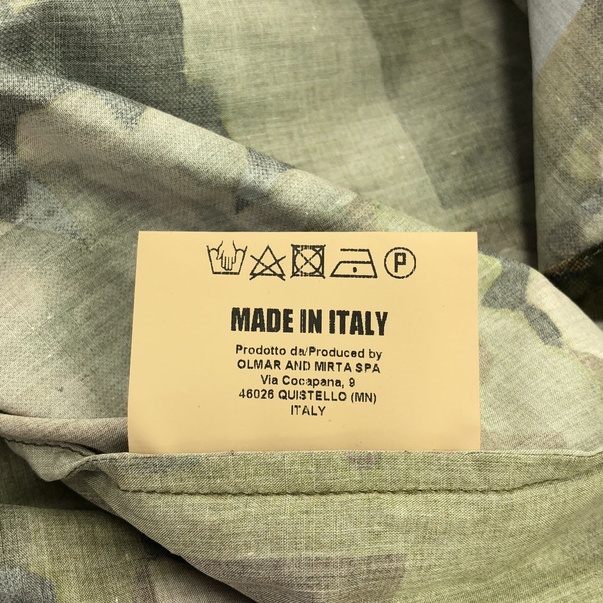 【美品】  UMA WANG / ユマワン | 2024AW | Tab Shirt / 総柄 レギュラーカラー シャツ | S | カーキ/ブラウン/グレー系 | メンズ