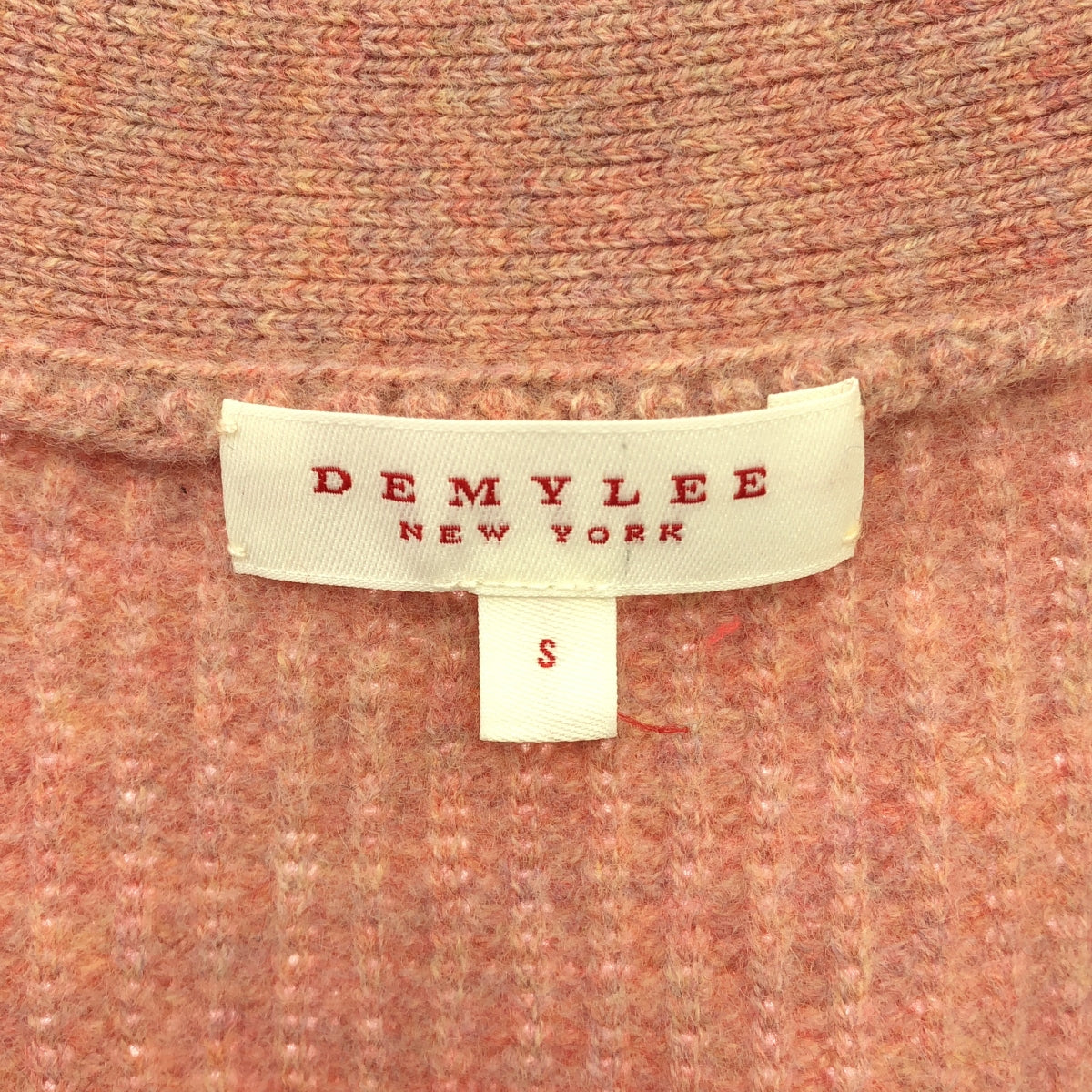 【미품】 DEMYLEE / 데밀리 | 오버 니트 가디건 | S | 핑크 | 여성